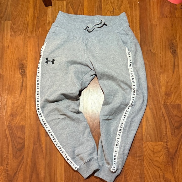 Under Armour Pants - Under Armour Light Gray Joggers with Logo